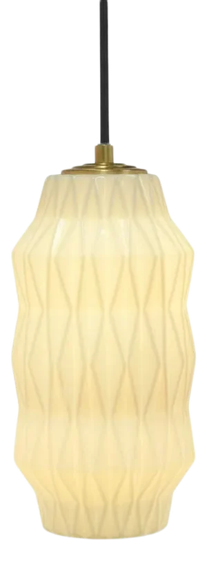 Mimo in Faceted in White With Brass