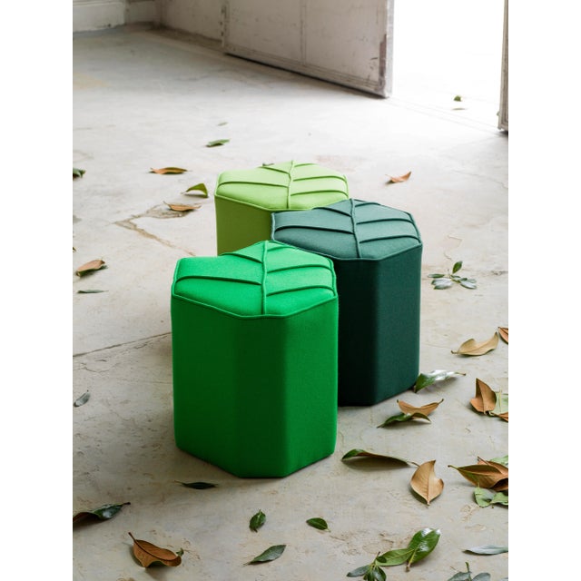 Forest Green Leaf Seat by Nicolette de Waart for Design by nico For Sale - Image 8 of 8