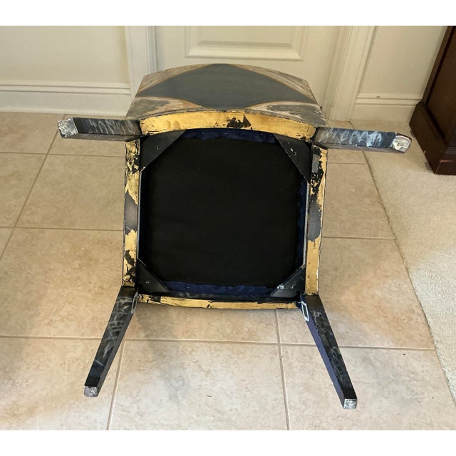 John Wilkie One-of-a-Kind Hand-Painted Whimsical Artisan Accent Chair For Sale - Image 9 of 14