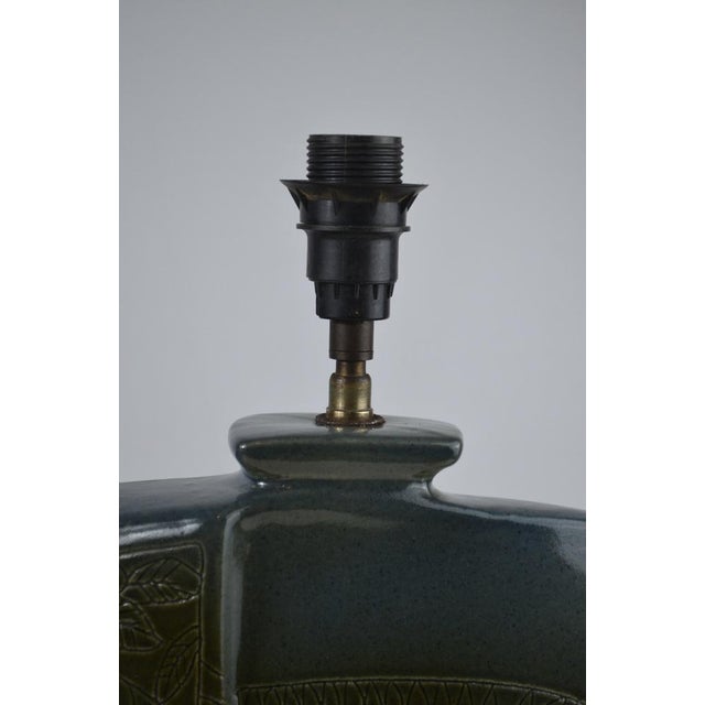 Glazed Ceramic Table Lamp by D. Protion for Vallauris, France, 1970s For Sale - Image 11 of 17