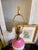 Antique French Pink Opaline Floral Lamp For Sale - Image 18 of 18