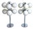 Lightolier Space Age Globe Lamps - a Pair For Sale