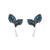 Imbue your ensemble with the enchanting allure of nature captured in these exquisite earrings. Crafted from 925 sterling...