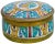 Antique handcrafted and glazed ceramic box. Features an intricately hand-painted Moorish pattern in a traditional...