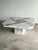 Stone 1970s Italian Carrara & Bardiglio Marble Inlaid Coffee Table For Sale - Image 7 of 14