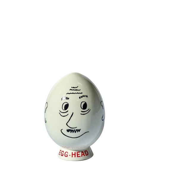 Ceramic Vintage Ceramic Egghead For Sale - Image 7 of 7