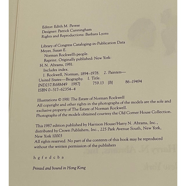 White Norman Rockwell's People Hardcover Book by Susan E. Meyer 1987 For Sale - Image 8 of 12