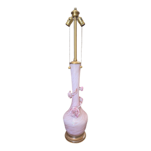 Vintage 50's Murano Italian Art Glass Marbro Table Lamp