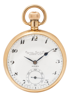Vintage Rolex 49mm 9k Gold London Camerer Cuss & Co. Mechanical Pocket Watch