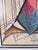 Vintage Framed Embroidered Harp Player Wall Art Tapestry, 1970s For Sale - Image 6 of 7