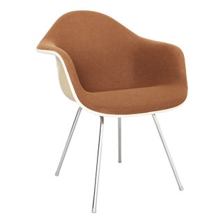 Off-White Dax Fiberglass Chair by Charles & Ray Eames for Vitra, 1990s For Sale