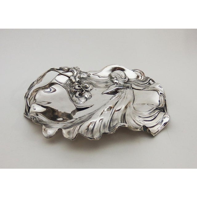 Art Nouveau Card Dish from WMF, 1890s For Sale - Image 4 of 15