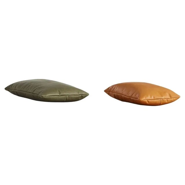 Moss Green Level Pillows by MSDS Studio, Set of 2 For Sale - Image 13 of 13