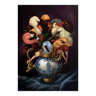 Birds of Belgium, Fine Art, Original, Artist Signature Alieska & Jose For Sale