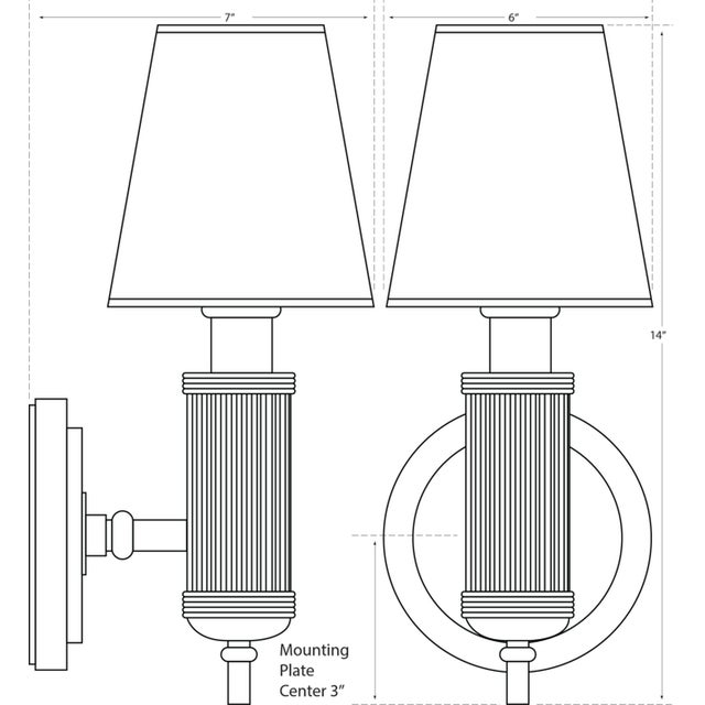 Modern Thomas O'Brien for Visual Comfort Signature Longacre Sconce in Hand-Rubbed Antique Brass with Linen Shade For Sale - Image 3 of 4