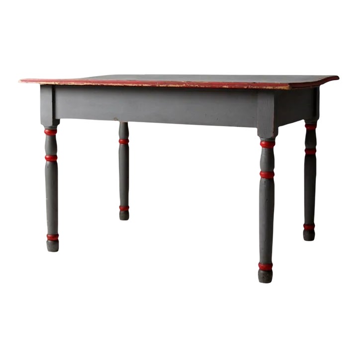 Antique Painted Primitive Table Chairish