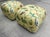 Vintage Newly Upholstered Ottomans in Thibaut “Lillian” Fabric – Palm Beach Style, Pair For Sale - Image 11 of 12