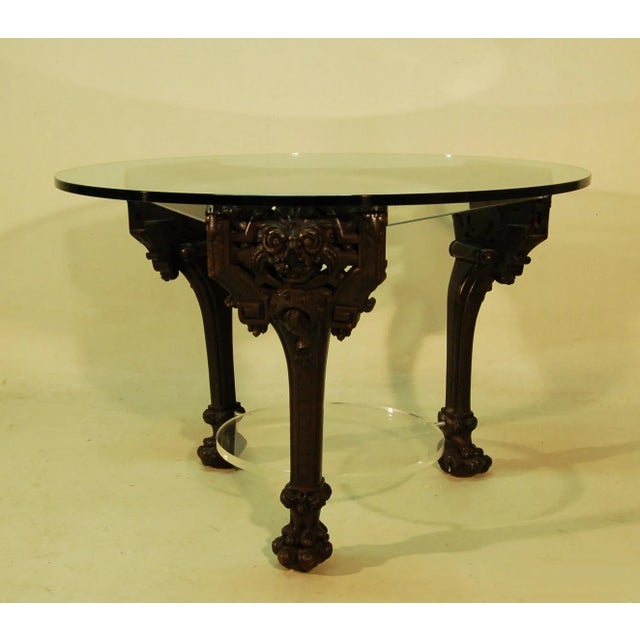 1970s Vintage Table with Claw Base For Sale - Image 5 of 7