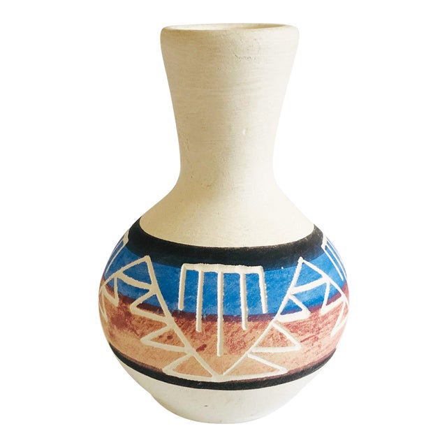 Small Vintage Southwestern Carved Pottery Vase Chairish