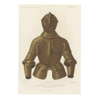 After Rivaud, Armor of Gonzalo De Córdoba, Madrid Armory, 1851, Chromolithograph For Sale