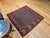 Vintage Baluch Sofreh Tribal Kilim, Handwoven Wool, Geometric Pattern, Brown & Red, 4x4 For Sale - Image 9 of 10