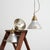 Glass Antique Gecoray Pendant Light in Mirrored Mercury Glass from GEC, 1920s For Sale - Image 7 of 8