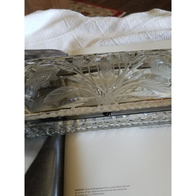 Late 19th Century Large Antique American Brilliant Cut Glass Box For Sale - Image 5 of 7