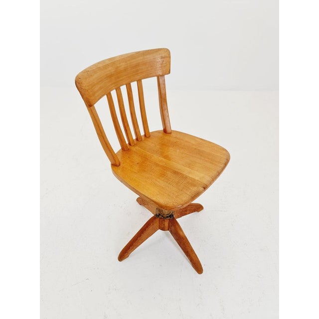 Bauhaus Swivel Office Chair in Wood by Sedus, 1930s For Sale - Image 4 of 18