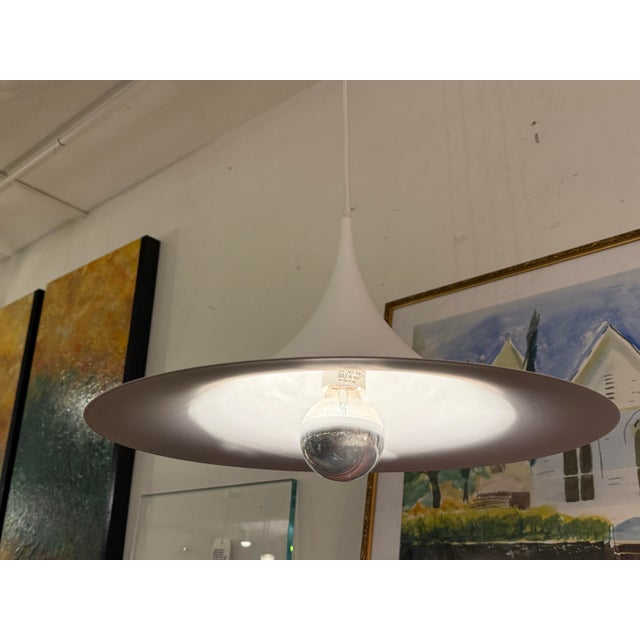 2020s G U B I Medium Semi Matte White Pendant For Sale - Image 5 of 12