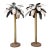 Vintage Punch Cut Tole Palm Trees - A Pair For Sale