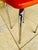 Mid-Century Orange Skaï and Chrome Stool from J L, 1970s For Sale - Image 9 of 18