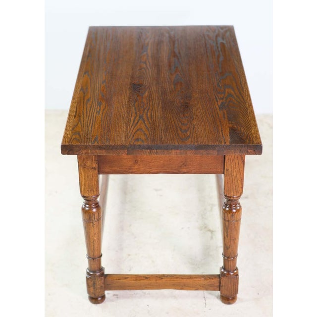 1940s Solid Oak Sofa Table With Turned Legs Chairish