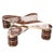 "Melagrana" Coffee Table With Burl Walnut and Bronze Details For Sale - Image 4 of 5