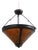 1990s Mica Lamp Co. Arts & Crafts Hanging Chandelier For Sale