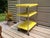 Vintage Industrial Yellow Cosco Chrome Kitchen 3 Shelf Utility Cart With Wheels For Sale - Image 10 of 18