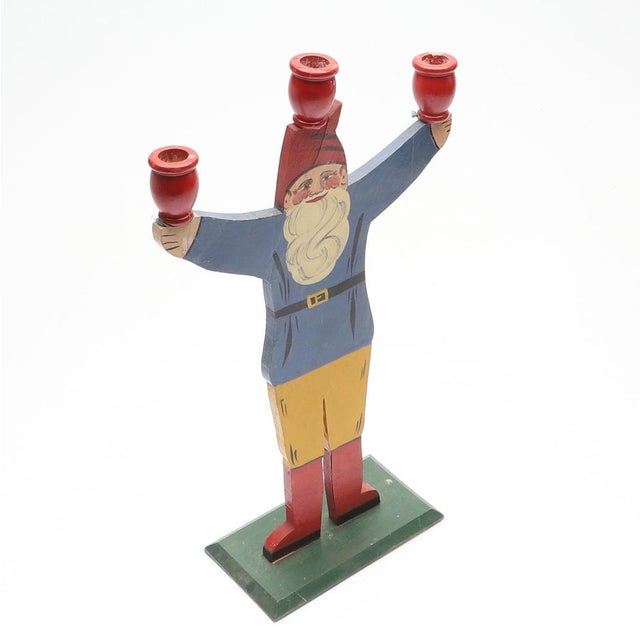 Antique Swedish Christmas Gnome, 1920 For Sale - Image 4 of 5
