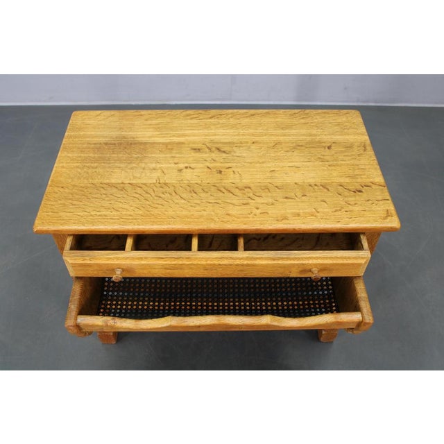 Mid-Century Modern Danish Oak Sewing Cabinet by Henning Kjaernulf, 1960s For Sale - Image 3 of 13