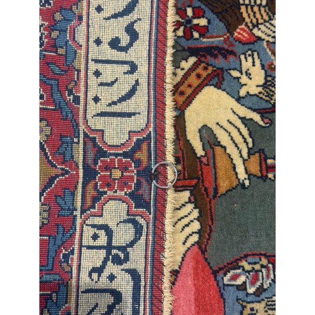 1930s Pasargad High Kpsi Fine 50 Raj Oriental Pictorial Rug Kork Wool For Sale In Washington DC - Image 6 of 15