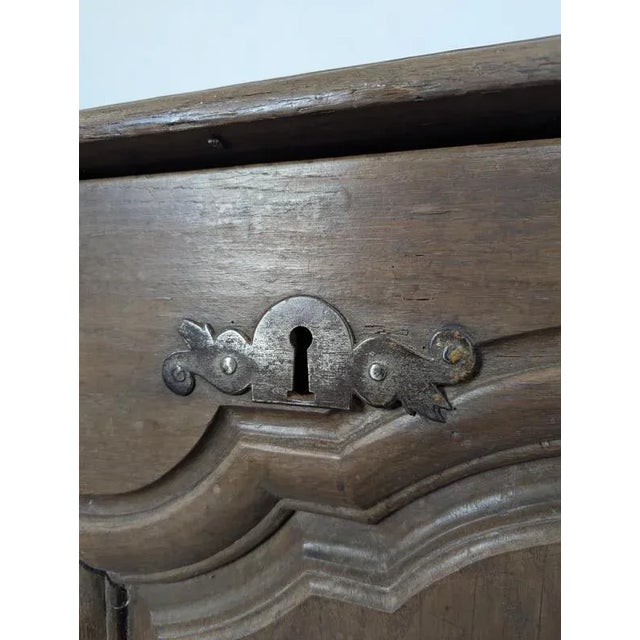 Antique Solid Oak Chest, 1700s For Sale - Image 6 of 8