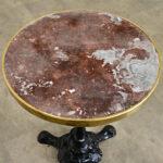Traditional French 19th Century 20-Inch Marble Top Bistro Table For Sale - Image 3 of 8