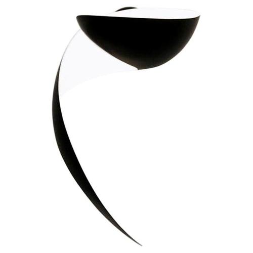 Mid-Century Modern Black Flame Wall Lamp from Serge Mouille For Sale - Image 6 of 6