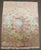 Green Vintage Zabihi Collection Botanical Silk Persian Qum Mini Rug - 2' x 2'7" For Sale - Image 8 of 9