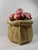 Late 20th Century Gumps Porcelain Apples in Burlap Bag Sack Large Centerpiece Display Italian Pottery For Sale In Philadelphia - Image 6 of 11