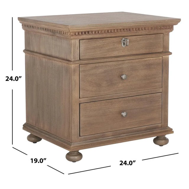 Styled after the one-of-a-kind antique furnishings in regal estates, this Allisyn Nightstand abounds with aristocratic...