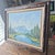 VTG 85' Mountain Lake Landscape Painting on Canvas Signed Original 12x16" Framed For Sale - Image 4 of 16