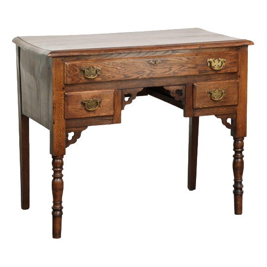 18th Century English Oak Lowboy For Sale