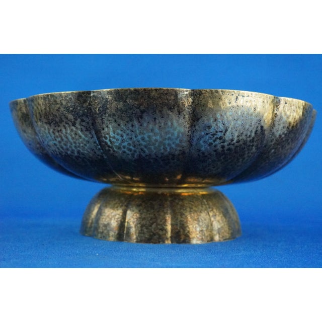 Metal Vintage German Silver-Plated Brass Bonbon Holder, 1920s For Sale - Image 7 of 18