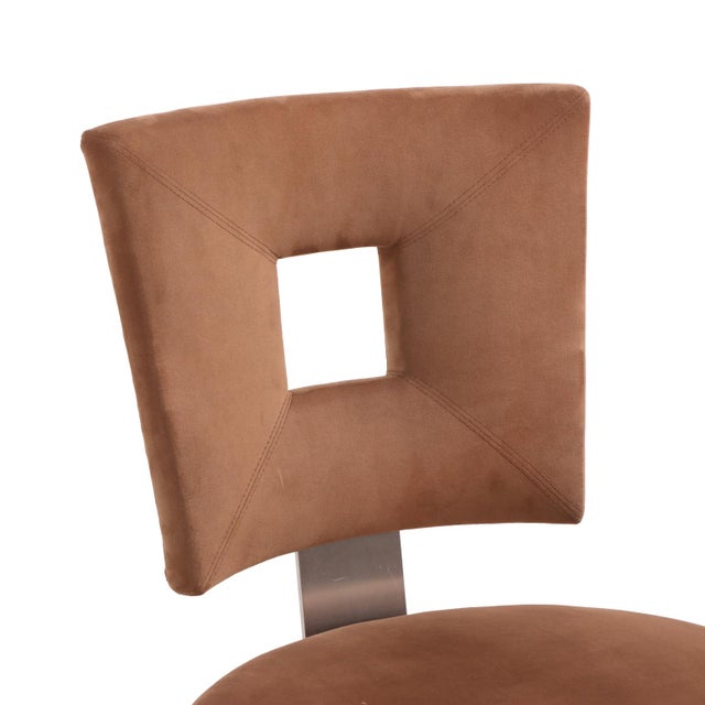 Set of Eight Custom Dining Chairs Attributed to Brueton. For Sale In Philadelphia - Image 6 of 7