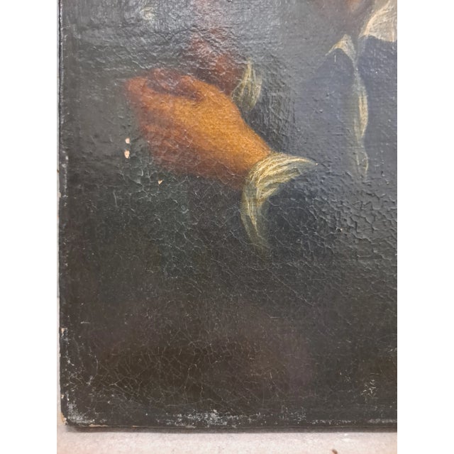 18th Century 18th - 19th C. Portrait Painting After Petrus Staverenus Depicting Man Holding Bottle For Sale - Image 5 of 10