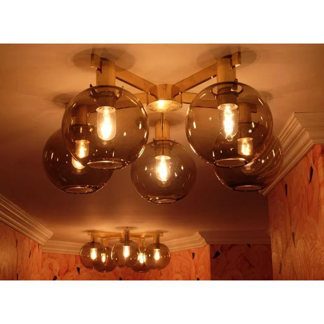 Metal Brass Ceiling Light from Hans-Agne Jakobsson, 1960s For Sale - Image 7 of 8